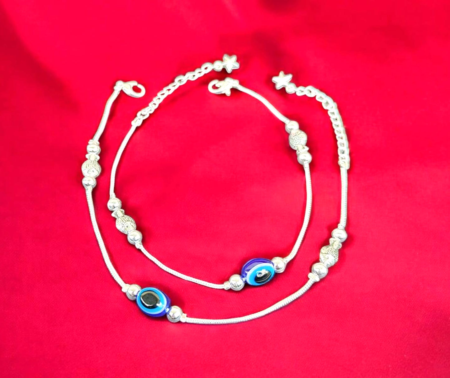 Silver plated anklet payal for Women and Girls