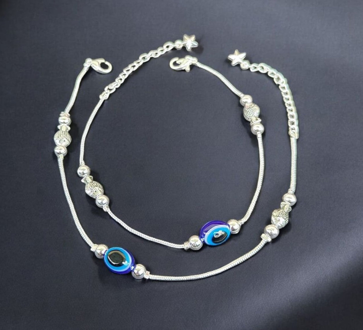 Silver plated anklet payal for Women and Girls