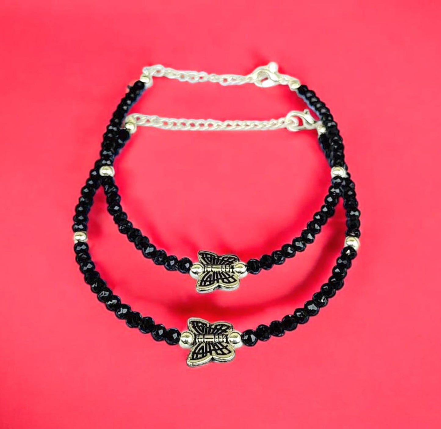 Silver plated anklet payal for Women and Girls