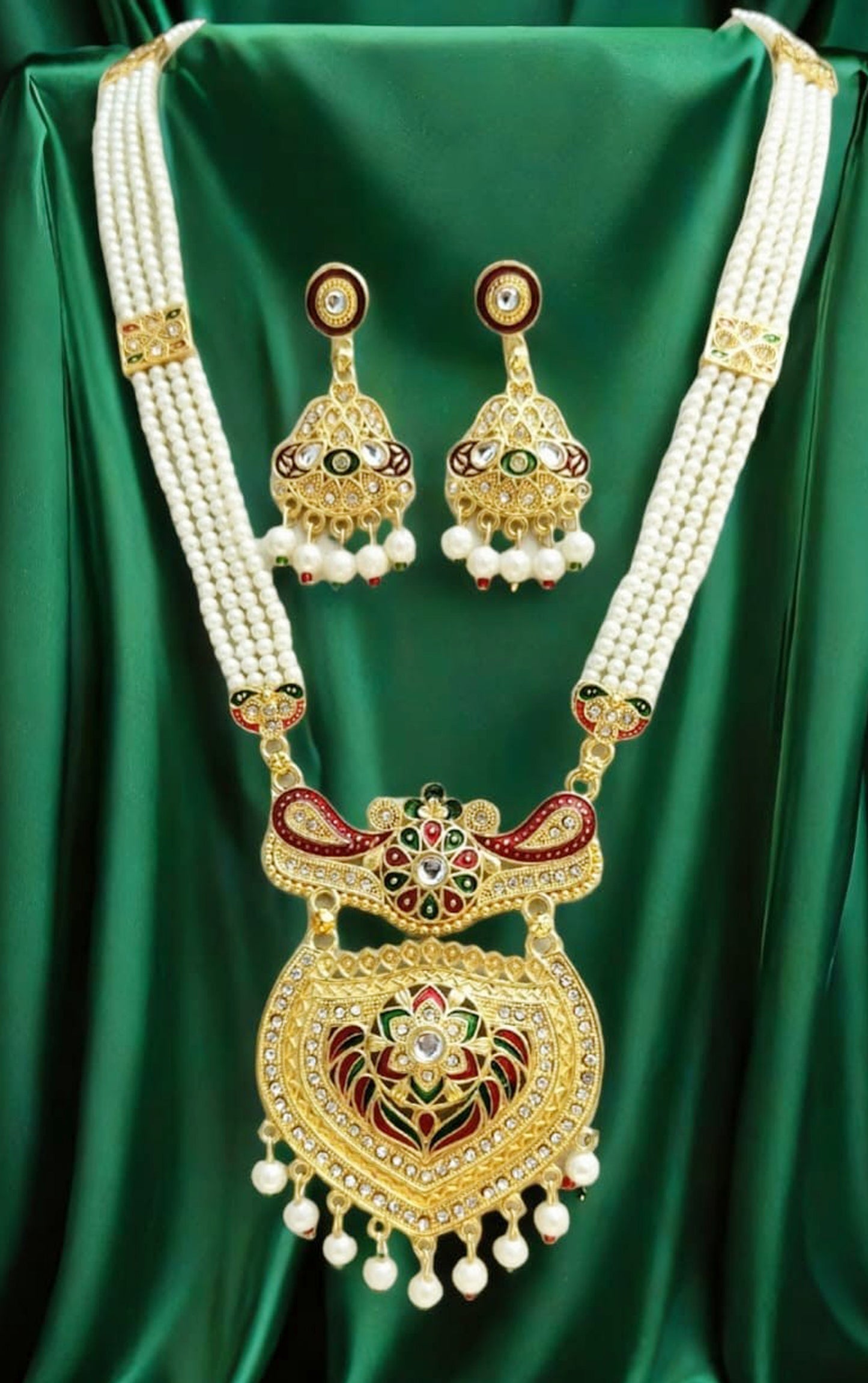 RAJASTHANI MEENAKARI NECKLACE SET