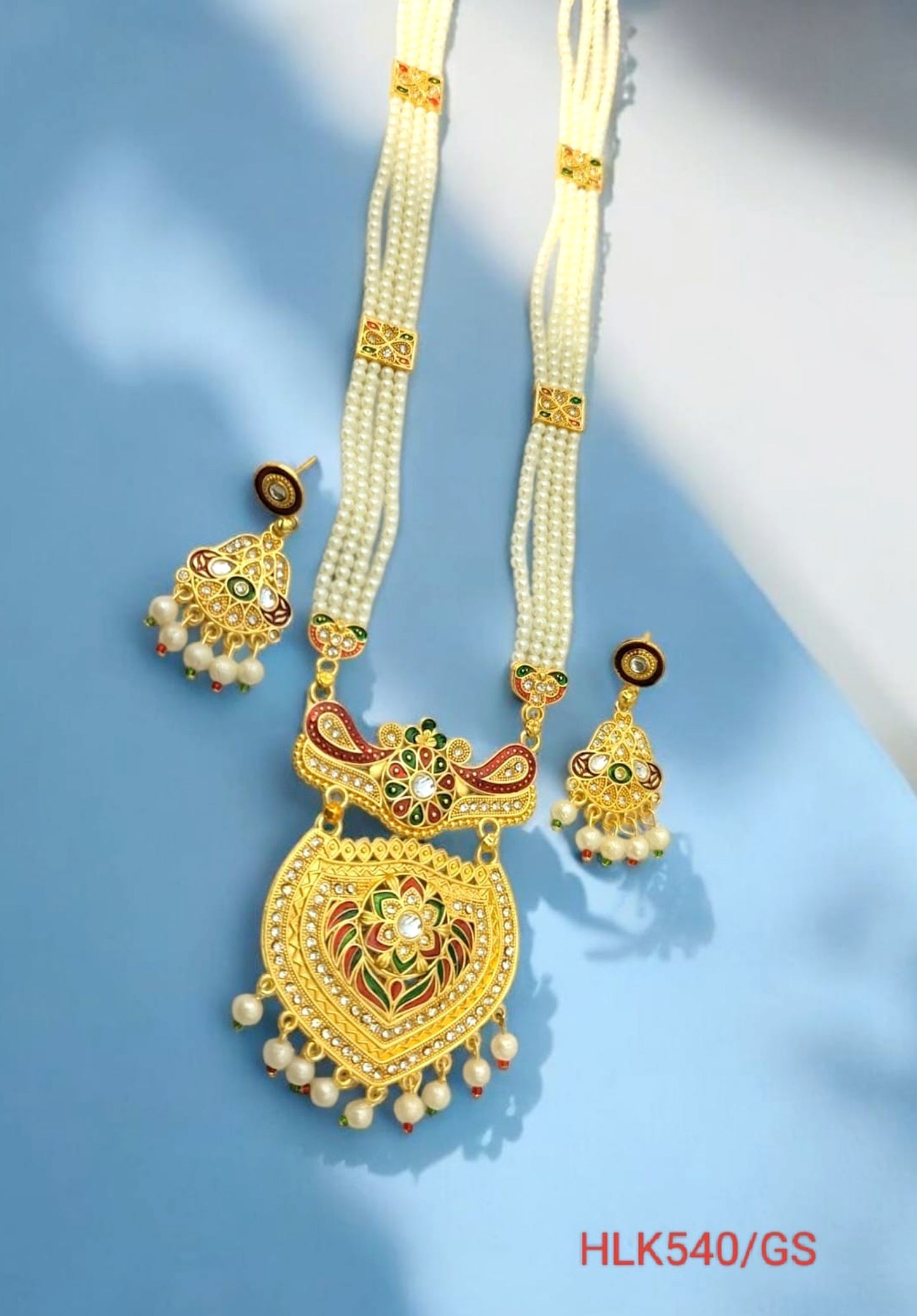 RAJASTHANI MEENAKARI NECKLACE SET