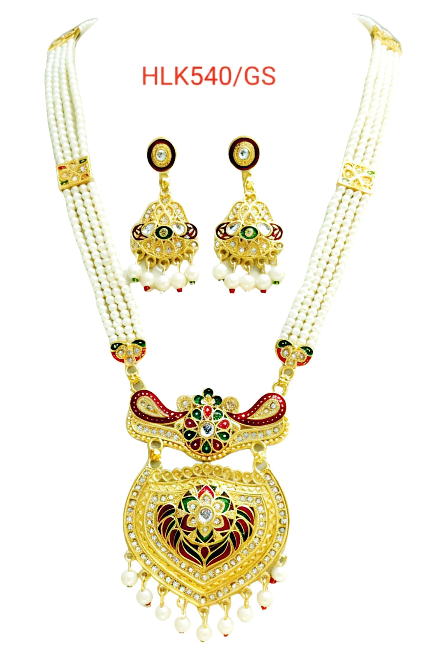 RAJASTHANI MEENAKARI NECKLACE SET