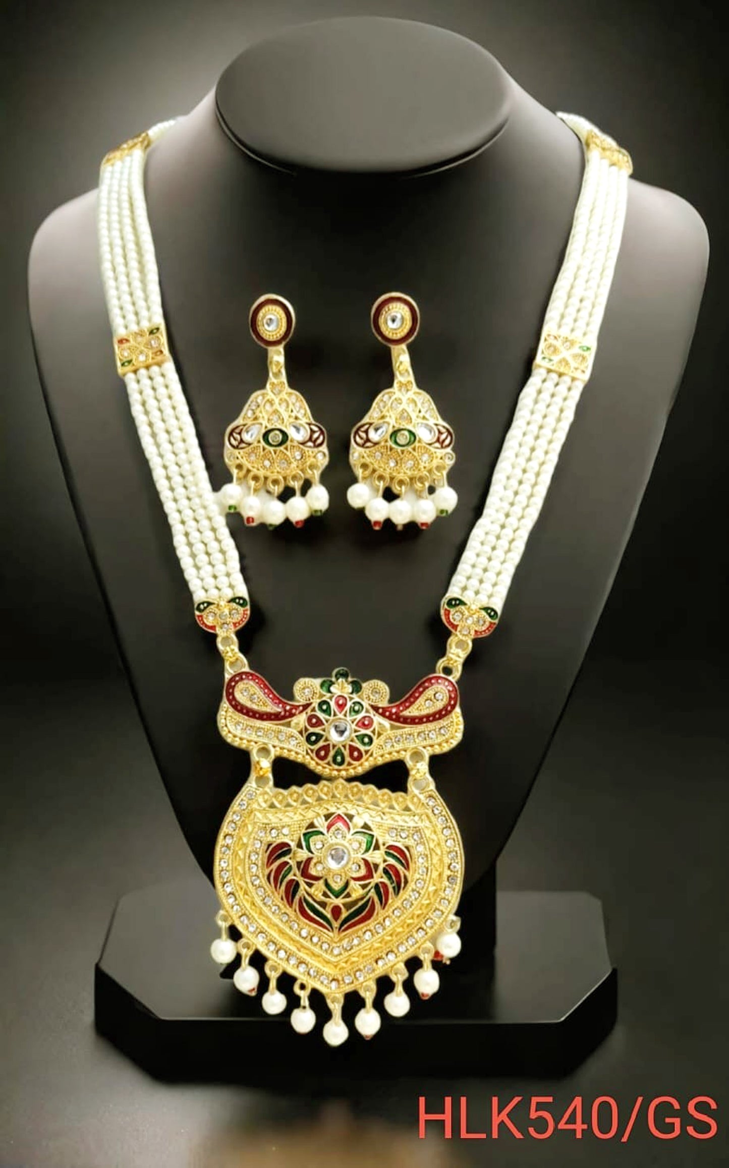 RAJASTHANI MEENAKARI NECKLACE SET