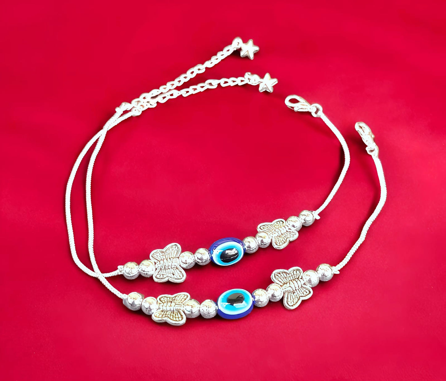Silver plated anklet payal for Women and Girls