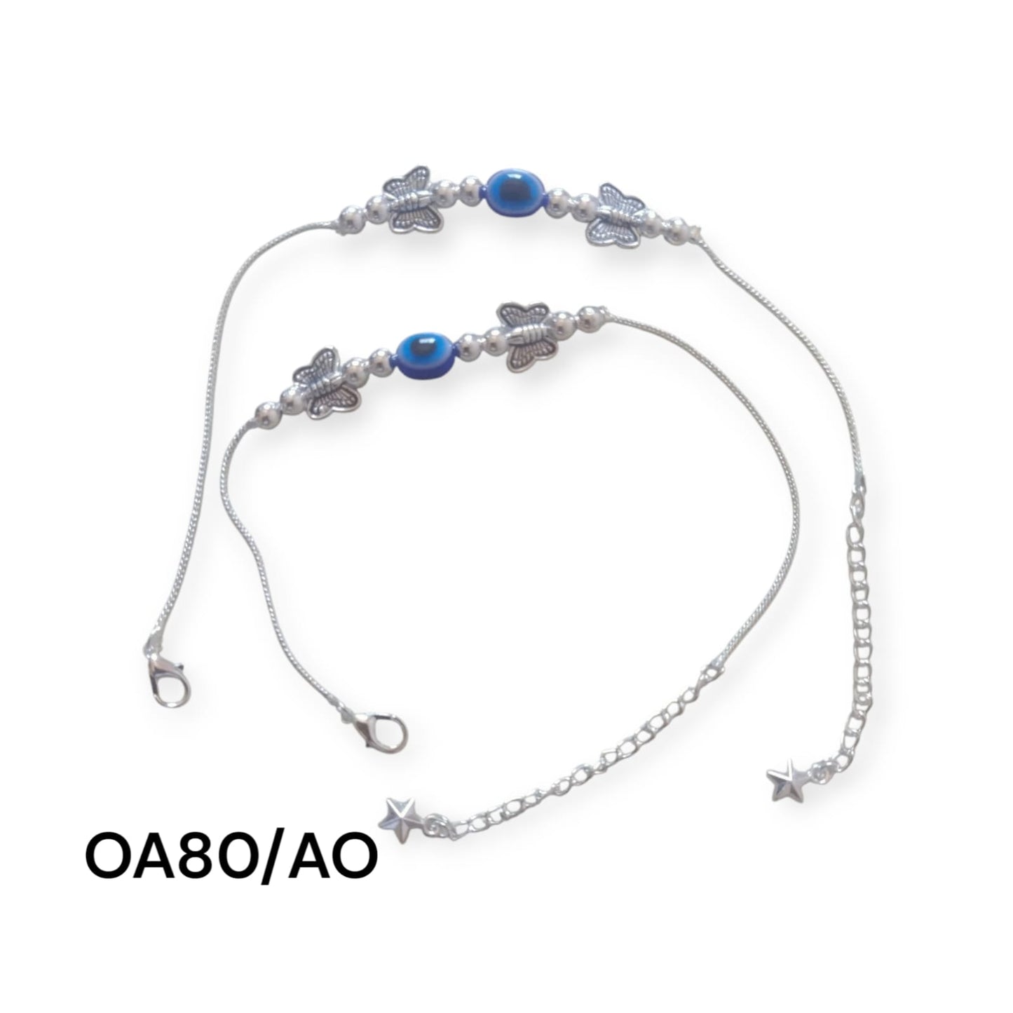 Silver plated anklet payal for Women and Girls