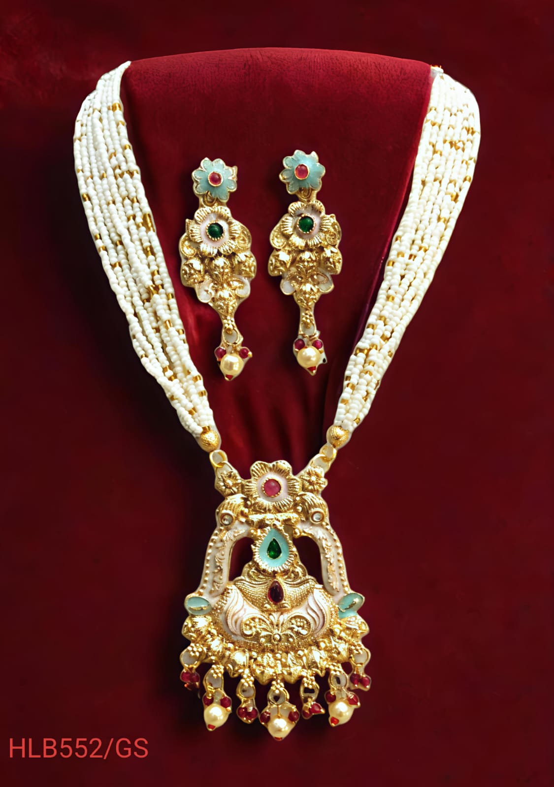 Rajasthani meenakari jewellery set for Women