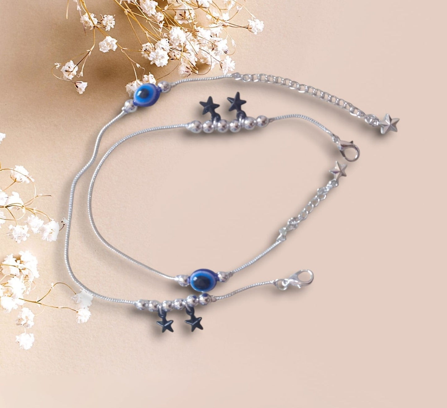 Silver plated anklet payal for Women and Girls