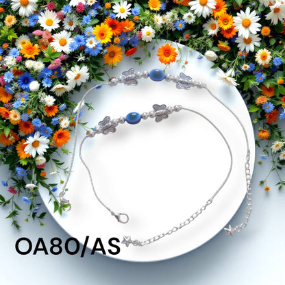 Silver plated anklet payal for Women and Girls