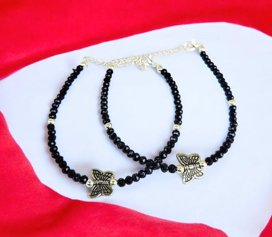 Silver plated anklet payal for Women and Girls