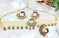 Rajasthani rajwadi meenakari peacock design choker /chik necklace set for Women