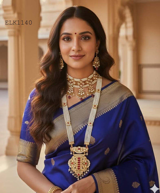 Rajasthani Heritage Kundan & Pearl Bridal Jewellery Combo Set