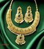 Rajasthani Traditional Green Kundan Necklace Set with Earrings for women