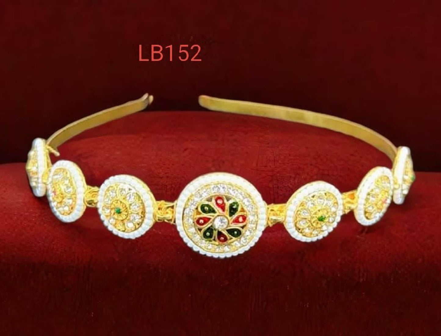 Rajasthani Borla Style Rakhdi Headpiece for women