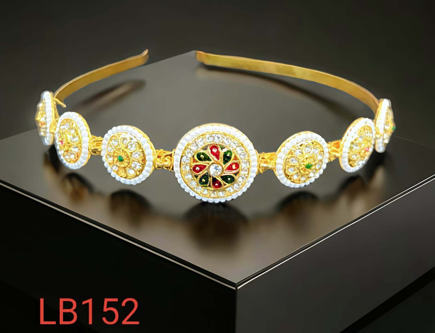 Rajasthani Borla Style Rakhdi Headpiece for women