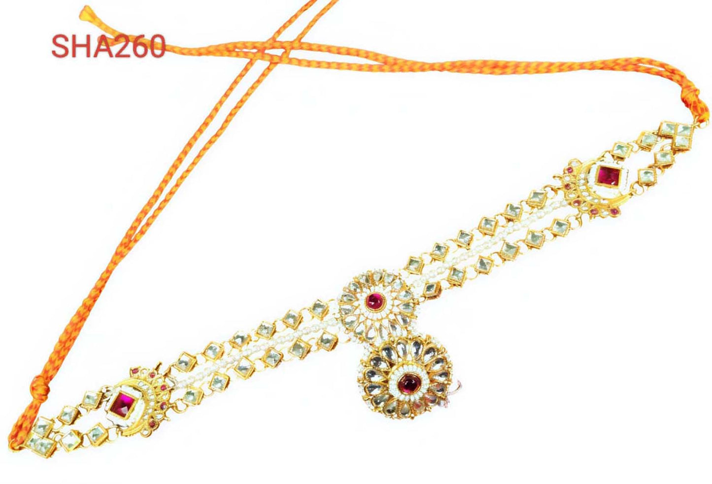 Rajasthani Pink Floral Borla Rakhdi for women