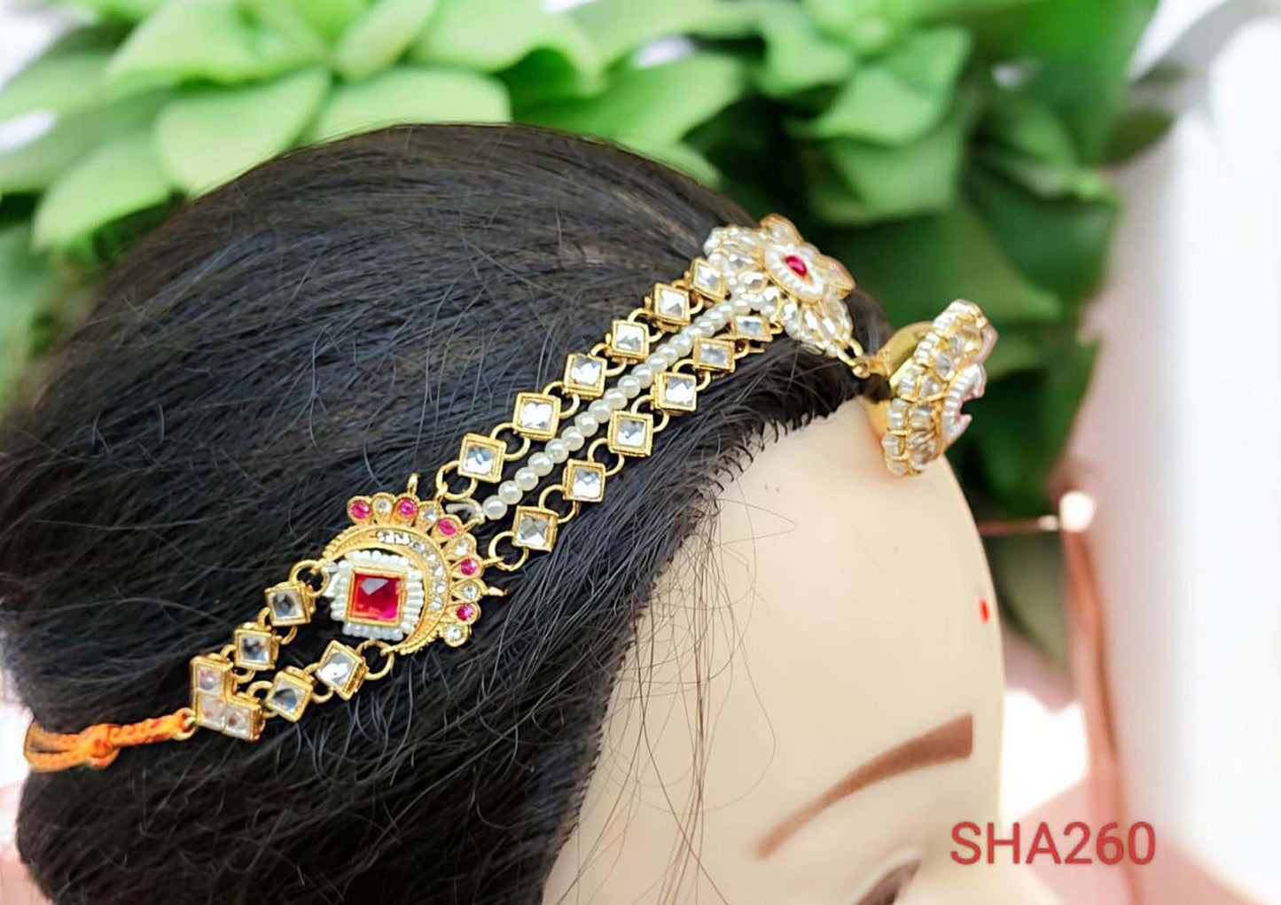 Rajasthani Pink Floral Borla Rakhdi for women