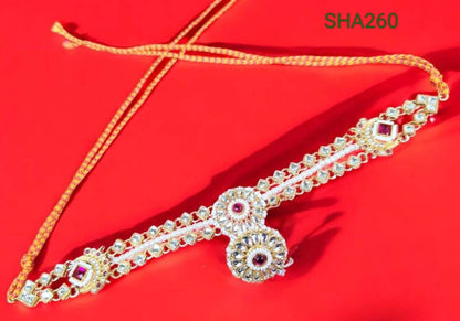Rajasthani Pink Floral Borla Rakhdi for women