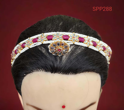 Rajasthani Pink Floral Borla Rakhdi for women