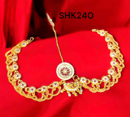 Rajasthani Pink Stone AD Rakhdi  for Women