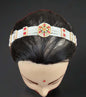 Rajasthani Red & White Stone Rakhdi for women