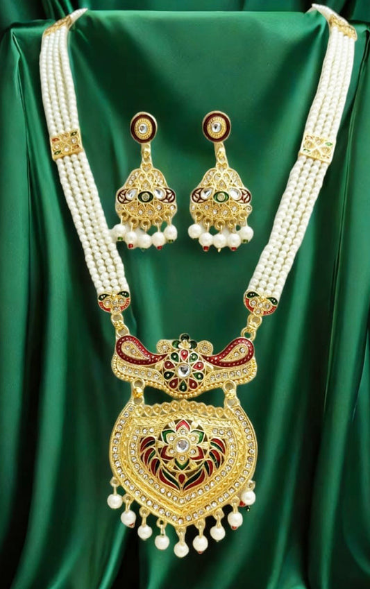 RAJASTHANI MEENAKARI NECKLACE SET
