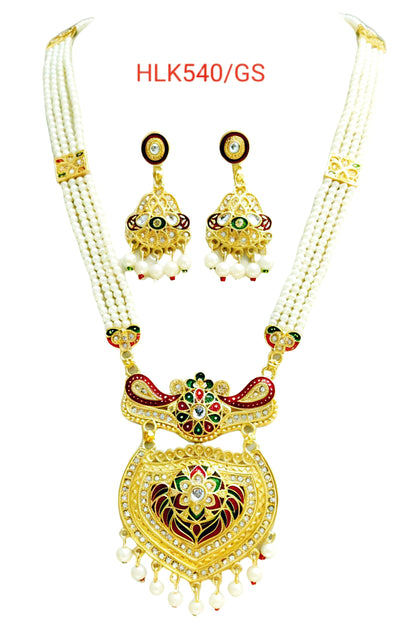 RAJASTHANI MEENAKARI NECKLACE SET