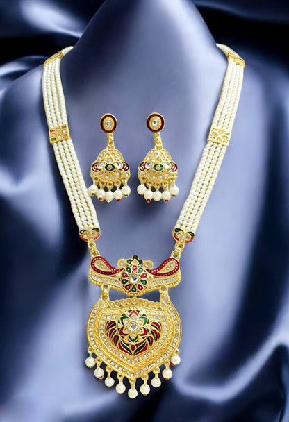 RAJASTHANI MEENAKARI NECKLACE SET