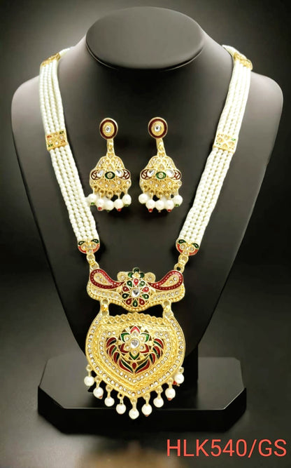 RAJASTHANI MEENAKARI NECKLACE SET